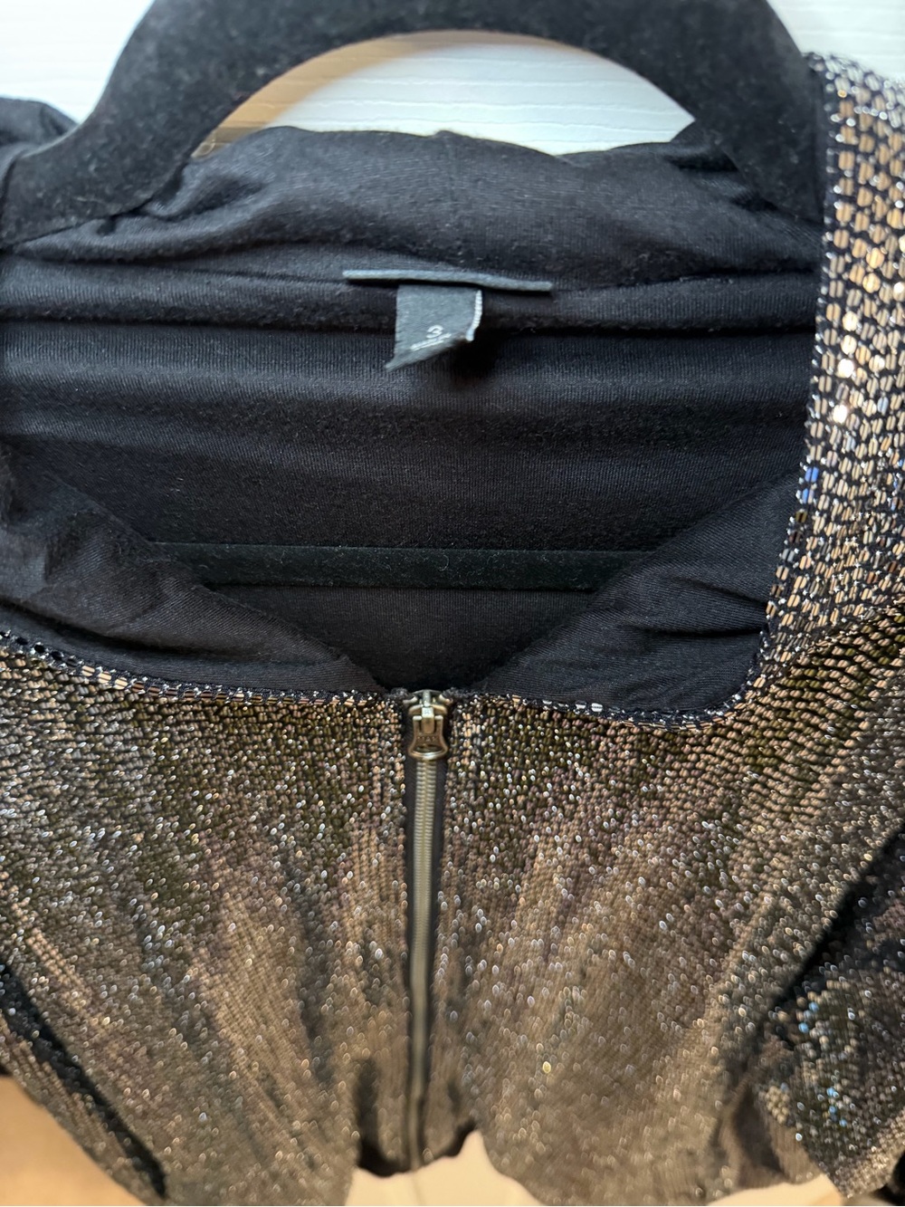 torrid Black Sequin Bomber Jacket - Picture 8 of 9
